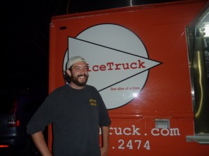 Chris outside of the Slice Truck