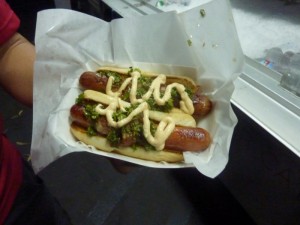 Piaggio's Bacon-Wrapped Hot Dogs - delish!