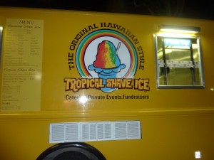 Tropical Shave Ice Truck outside of the ATOMIC Ballroom