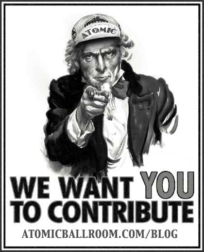 Contribute to the ATOMIC Ballroom blog